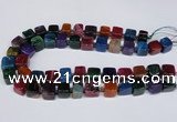 CAG8558 15.5 inches 12*14mm - 14*15mm nuggets dragon veins agate beads