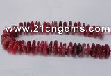 CAG8561 6*22mm - 10*26mm tyre dragon veins agate beads wholesale