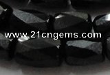 CAG880 15.5 inches 13*20mm faceted column agate gemstone beads