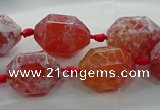 CAG9065 15.5 inches 15*20mm nuggets fire crackle agate beads