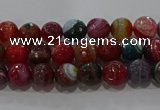 CAG9262 15.5 inches 4mm faceted round line agate beads wholesale