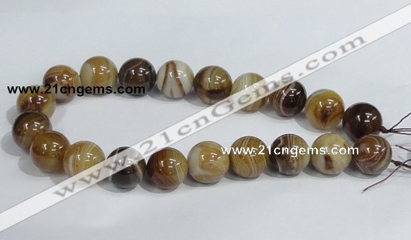 CAG943 16 inches 20mm round madagascar agate gemstone beads