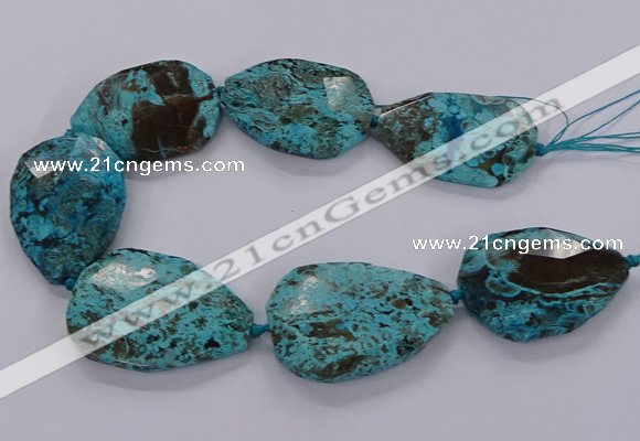 CAG9530 15.5 inches 35*50mm - 38*52mm freeform ocean agate beads
