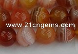 CAG9563 15.5 inches 10mm round red botswana agate gemstone beads