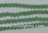 CAJ400 15.5 inches 4mm round green aventurine beads wholesale