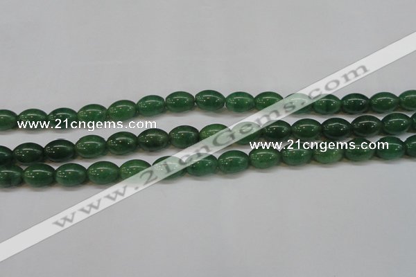 CAJ647 15.5 inches 10*14mm rice green aventurine beads
