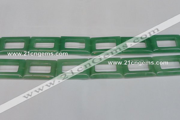 CAJ690 15.5 inches 25*35mm rectangle green aventurine beads