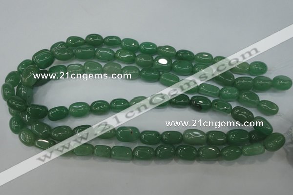 CAJ78 15.5 inches 10*14mm nuggets green aventurine beads wholesale