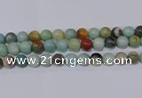 CAM06 round mixed color 14mm natural amazonite beads Wholesale