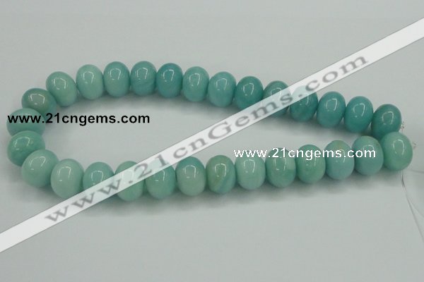 CAM128 15.5 inches 13*18mm rondelle amazonite gemstone beads