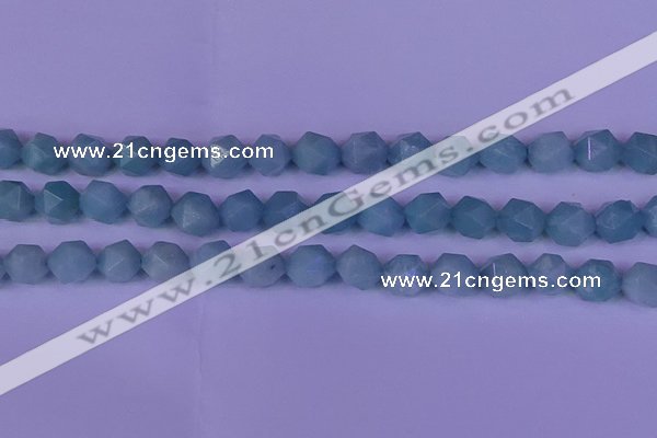 CAM1419 15.5 inches 12mm faceted nuggets Chinese amazonite beads