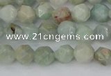 CAM1472 15.5 inches 6mm faceted nuggets Brazilian amazonite beads