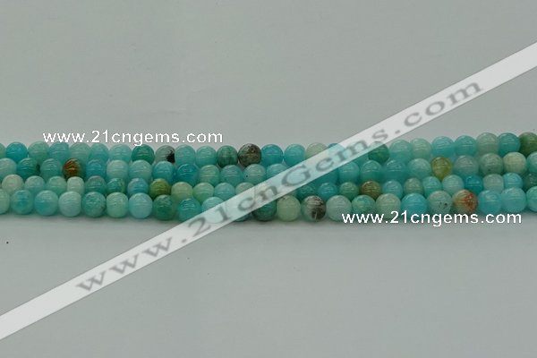 CAM1571 15.5 inches 6mm round Russian amazonite beads wholesale