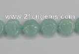 CAM159 15.5 inches 12mm carved flower amazonite gemstone beads