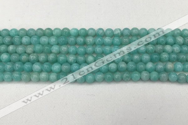 CAM1690 15.5 inches 4mm round natural amazonite gemstone beads