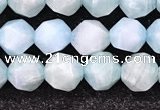 CAM1705 15.5 inches 6mm faceted nuggets amazonite gemstone beads