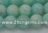CAM334 15.5 inches 10mm round natural peru amazonite beads