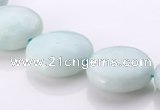 CAM61 coin natural amazonite 18mm gemstone beads Wholesale