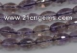 CAN19 15.5 inches 8*12mm faceted rice natural ametrine beads