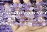 CAN232 15.5 inches 10mm faceted coin ametrine beads wholesale