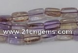 CAN37 15.5 inches 8*12mm rectangle natural ametrine gemstone beads