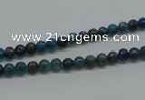 CAP51 15.5 inches 4mm round dyed apatite gemstone beads wholesale
