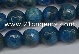 CAP522 15.5 inches 8mm faceted round apatite gemstone beads