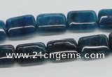 CAP69 15.5 inches 10*14mm rectangle dyed apatite gemstone beads