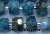 CAP749 15 inches 5*8mm-7*9mm faceted nuggets apatite beads