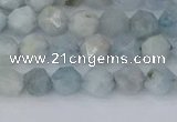 CAQ831 15.5 inches 6mm faceted nuggets aquamarine beads