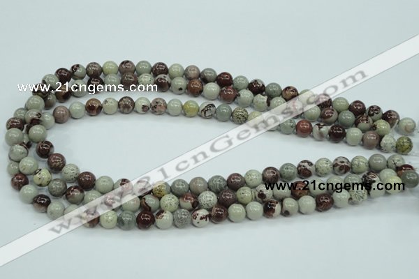 CAR03 15.5 inches 8mm round artistic jasper beads wholesale