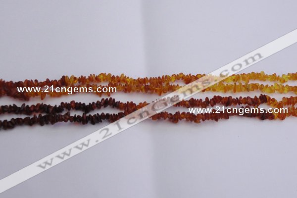 CAR202 24 inches 3*6mm natural amber chips beads wholesale