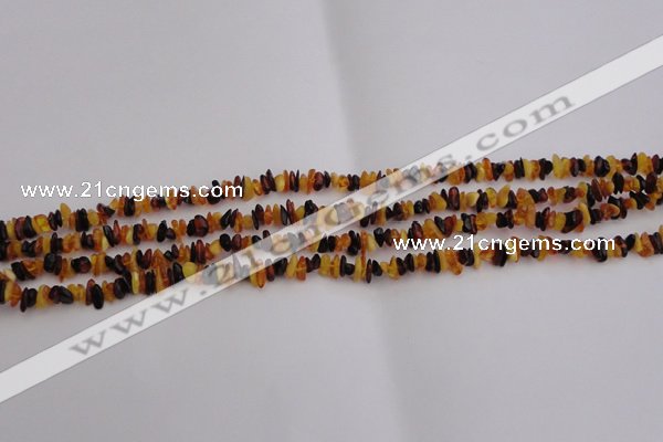 CAR205 32 inches 3*5mm natural amber chips beads wholesale