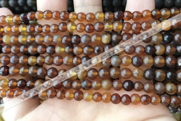 CAR215 15.5 inches 5mm round natural amber beads wholesale
