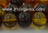CAR506 15.5 inches 14mm - 15mm round natural amber beads wholesale