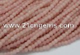 CAS01 15.5 inches 3mm round pink angel skin gemstone beads