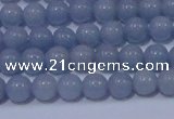 CAS200 15.5 inches 4mm round blue angel skin gemstone beads