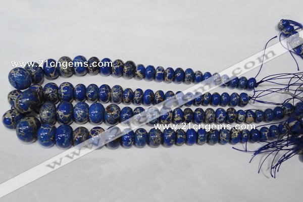 CAT301 15.5 inches 7*10mm – 15*20mm rondelle dyed aqua terra jasper beads