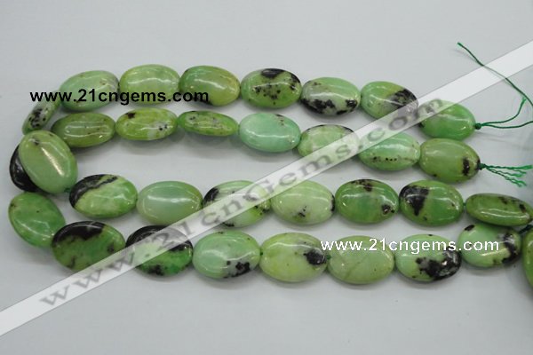 CAU204 15.5 inches 18*25mm oval Australia chrysoprase beads