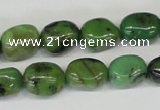 CAU31 15.5 inches 10*14mm nugget australia chrysoprase beads wholesale