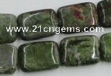 CBG20 15.5 inches 15*20mm rectangle bronze green gemstone beads