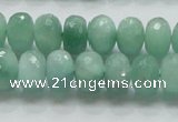 CBJ03 15.5 inches 8*12mm faceted rondelle jade beads wholesale