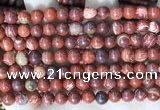 CBJ390 15.5 inches 6mm round brecciated jasper beads wholesale