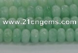 CBJ65 15.5 inches 5*8mm faceted rondelle jade gemstone beads