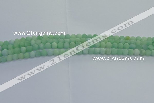 CBJ80 15.5 inches 4mm round matte jade gemstone beads wholesale