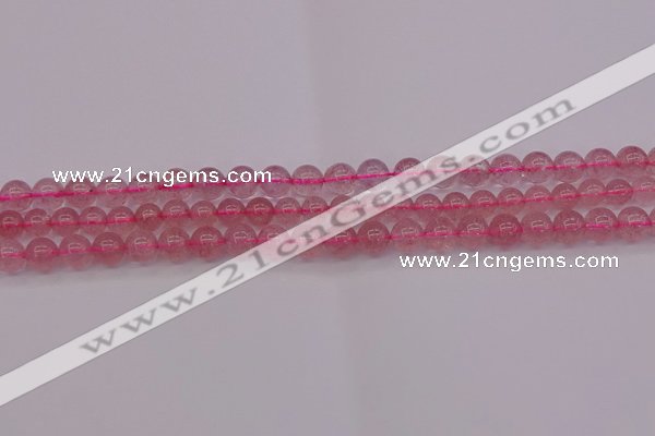 CBQ481 15.5 inches 6mm round strawberry quartz beads wholesale