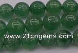CBQ497 15.5 inches 8mm round green strawberry quartz beads