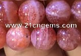 CBQ560 15.5 inches 8mm round golden strawberry quartz beads