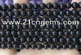CBS541 15.5 inches 6mm round black spinel gemstone beads