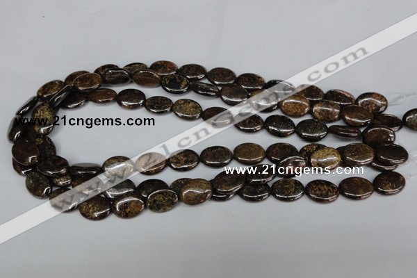 CBZ218 15.5 inches 12*16mm oval bronzite gemstone beads